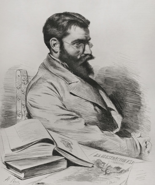Francisco Pradilla y Ortiz (1848-1921), Spanish painter, 1878.  Creator: Alfredo Perea.