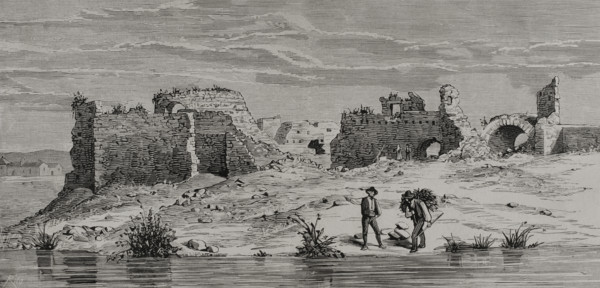 Remains of the Castle of Calatrava la Vieja, Spain, 1878. Creator: Bernardo Rico.