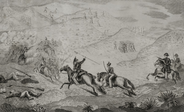 First Carlist War (1833-1840): The front in Valencia, Battle of Chiva (2nd April 1836), 1845. Creators: Antonio Gómez y Cros, Jose Gomez.