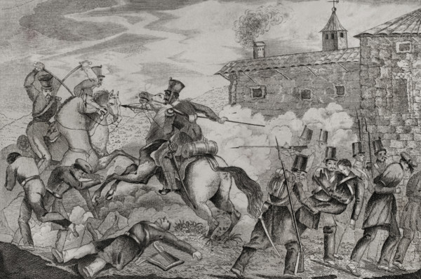 First Carlist War (1833-1840): Battle of Villarrobledo (20 September 1836), 1845.  Creators: Antonio Gómez y Cros, Jose Gomez.