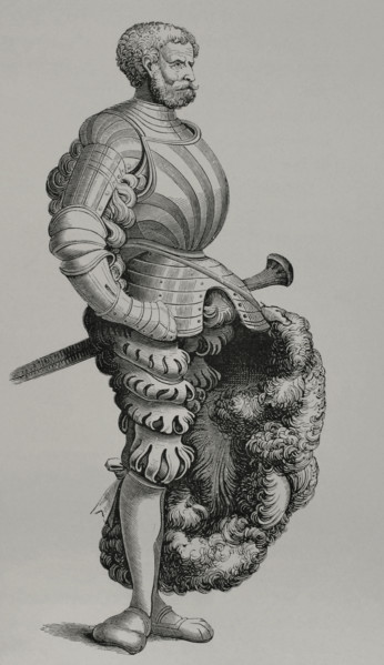 German Knight,  1877. Creators: Burgmayer, Unknown.