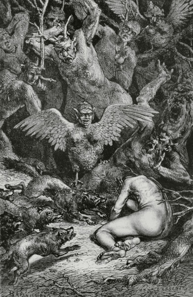 The Divine Comedy (1307-1321): Inferno (Hell), 1888.  Creators: Jean Edouard Dargent, Edouard Berveiller.
