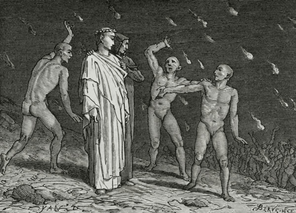 The Divine Comedy (1307-1321): Inferno (Hell), 1888.  Creators: Jean Edouard Dargent, Edouard Berveiller.
