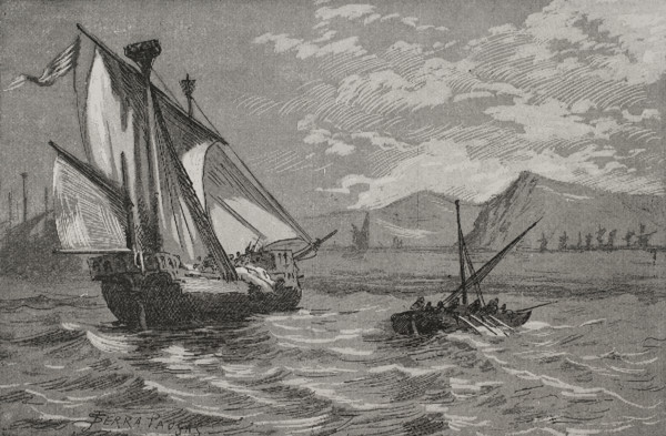 The Catalan-Aragonese squadron in Salou, Conquest of Majorca by King James I (1208-1276), 1890.  Creator: Joan Serra y Pausas.