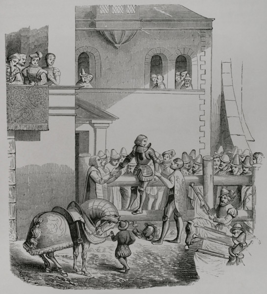 Degradation of a knight, 1877.  Creator: Unknown.