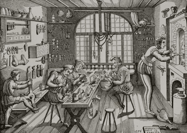 Etienne Delaune, Goldsmith's Workshop, 1877.  Creator: Etienne Delaune.