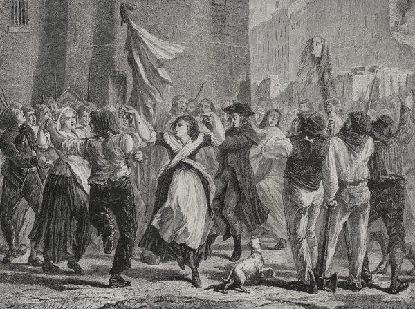 French Revolution: September Massacres (2 to 6 September 1792) 1876.  Creators: Hippolyte de la Charlerie, Theodore Meyer-Heine.