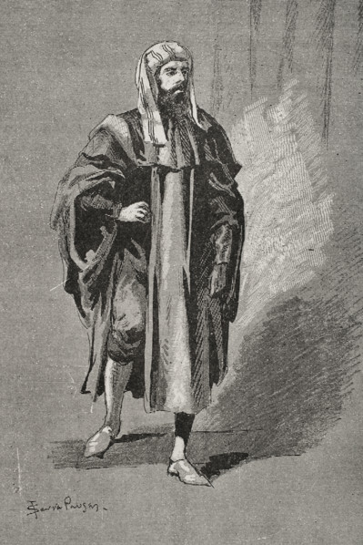 Ibn Tumart (Abu Abd Allah Amghar Ibn Tumart (c1080-1130), Berber Muslim leader, 1890.  Creator: Joan Serra y Pausas.