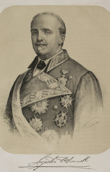 Leopoldo O'Donnell (1809-1867), Spanish military and politician, 1869. Creator: Jose Cuevas.