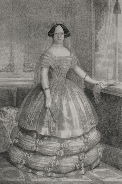 Sophie of Sweden, (1801-1865), Princess of Sweden and Grand Duchess consort of Baden, 1852.  Creator: J.J. Martinez.