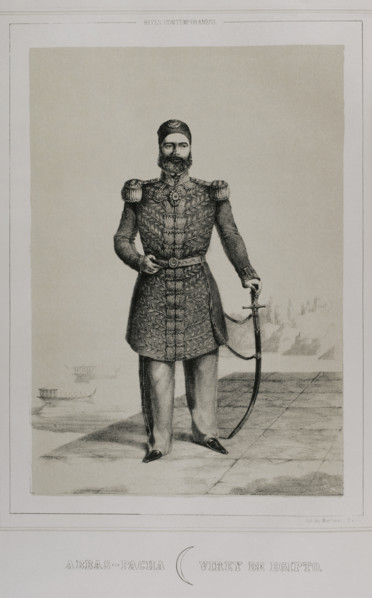 Abbas I of Egypt, (1812-1854), Wali of Egypt under the Ottomans from 1848 to 1854, 1852. Creator: Martinez.