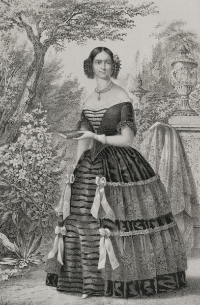 Adelgunde of Bavaria, (1823-1914), Duchess consort of Modena and Reggio (1846-1859)..., 1852. Creator: Julio Donón.