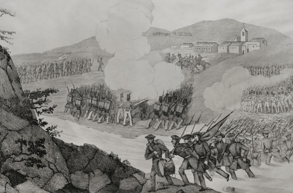 First Carlist War, (1833-1840): Battle of Mendigorria, (16th July 1835), 1845 .  Creator: Manuel Miranda.