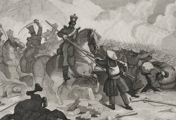 First Carlist War, (1833-1840): Northern Front, 1842. Detail.  Creator: Pedro Celestino Mare.