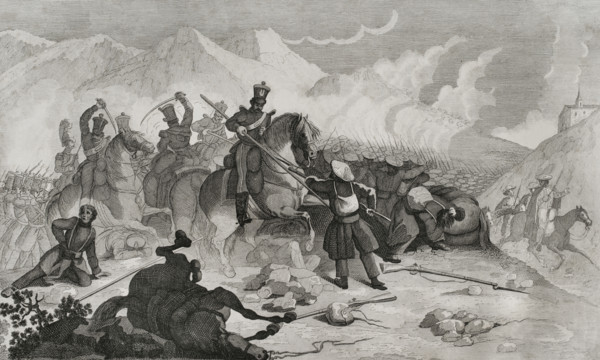 First Carlist War, (1833-1840): Northern Front, 1842. Creator: Pedro Celestino Mare.