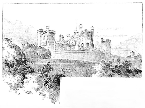Belvoir Castle, view from the Stables, 1890. Creator: Unknown.