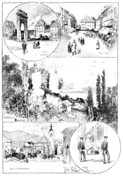 Aix-Les-Bains and its neighbourhood, visited by the Queen, 1890. Creator: Carl Hentschel.