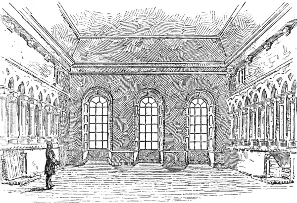 Proposed restoration of the Chapter House, Durham Cathedral..., the Chapter House as it is, 1890. Creator: Unknown.