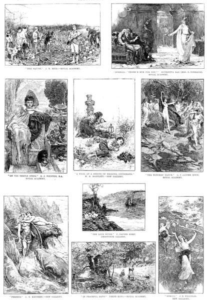 Sketches from the Picture Exhibitions, 1890. Creator: Unknown.