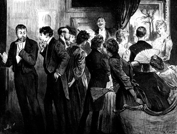 Ghosts! he murmured..."Spectres!" replied the other. "Phantoms and bogies!", 1890. Creator: R. Taylor.
