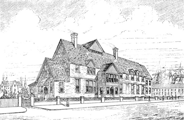The Seamen’s Hospital, Victoria and Albert Docks..., 1890. Creator: Unknown.