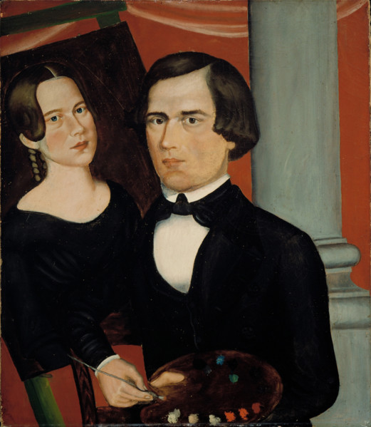 Artist and his Subject, c1845. Creator: Unknown.