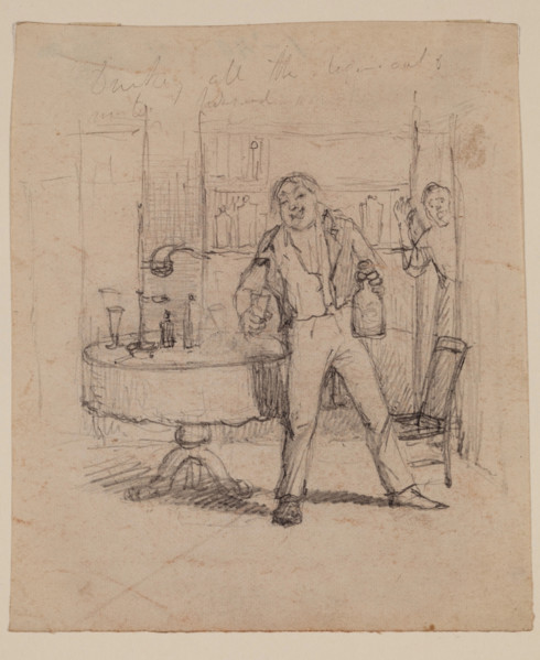 A Taste for Chemistry, c1820-1865. Creator: David Claypoole Johnston.