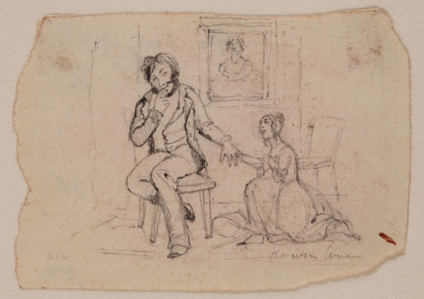 Popping the Question, c1820-1865. Creator: David Claypoole Johnston.