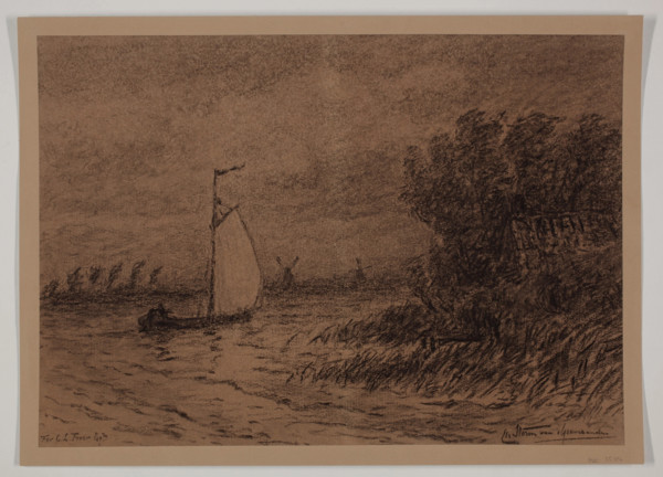 On the Vecht, between 1860 and 1924. Creator: Carel Nicolaas Storm.