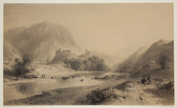 Landscape in Bretagne, 19th century. Creator: Eugene Edouard Soules.