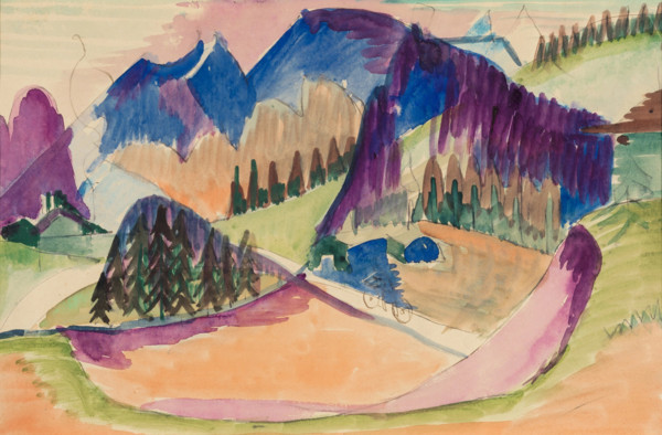 Mountain Landscape, between 1923 and 1926. Creator: Ernst Kirchner.
