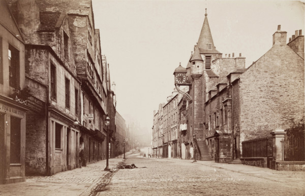Street in Edinburgh, between 1870 and 1880. Creator: James Valentine.