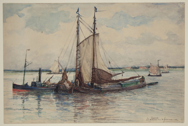 The Maas off Dordrecht, 1885. Creator: Carel Nicolaas Storm.