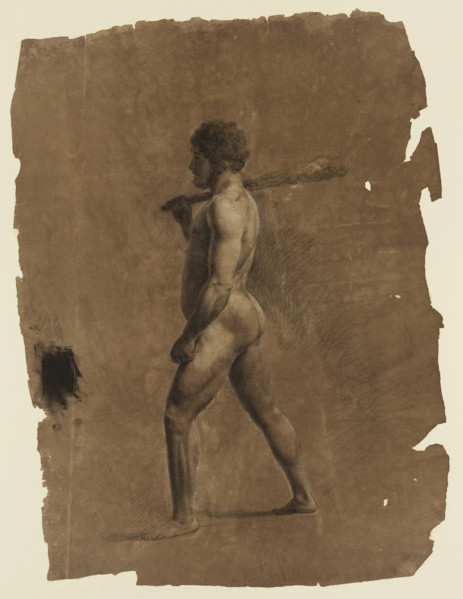 Standing Nude Male Figure, c1820-1848. Creator: Thomas Cole.