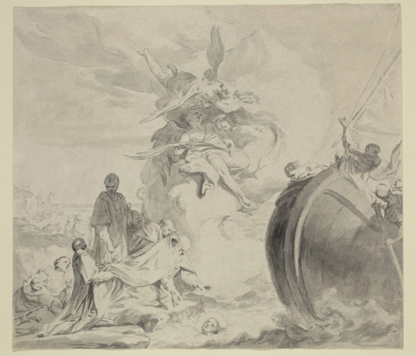 The Head of Saint Torpe Saved by Angels and Restored to Archbishop Frederigo, between 1730 and 1770. Creator: Giambettino Cignaroli.