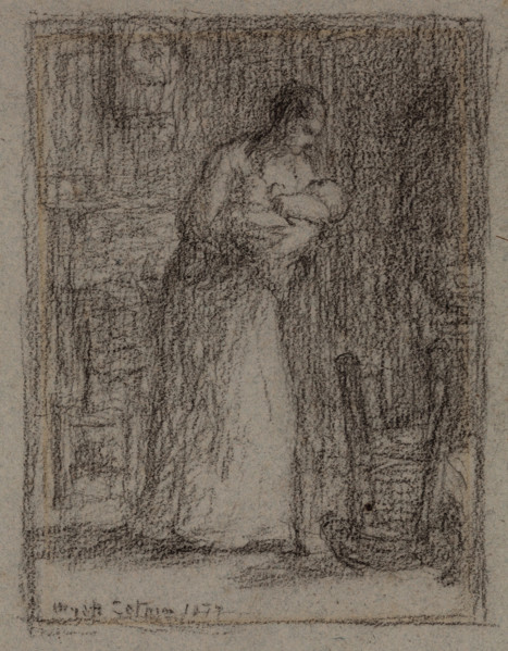 Mother and Child, 1877. Creator: Wyatt Eaton.