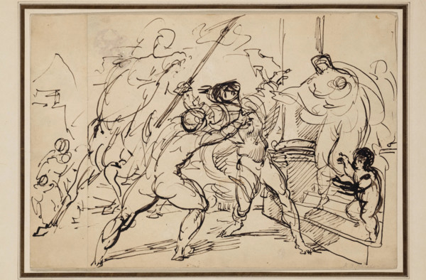 Death of Eudes, between 1806 and 1846. Creator: Benjamin Robert Haydon.