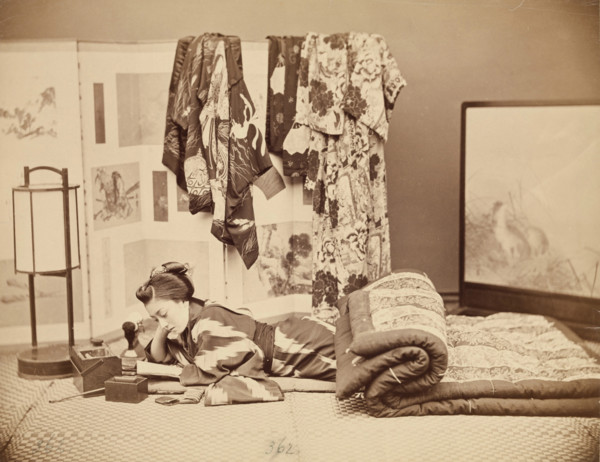 Reclining Woman Reading, c1885. Creator: Unknown.