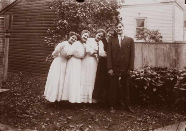 Untitled (Herbert Hotter and Girlfriends, Detroit, Michigan), between 1910 and 1935, printed c1975. Creator: Wendell Hotter.