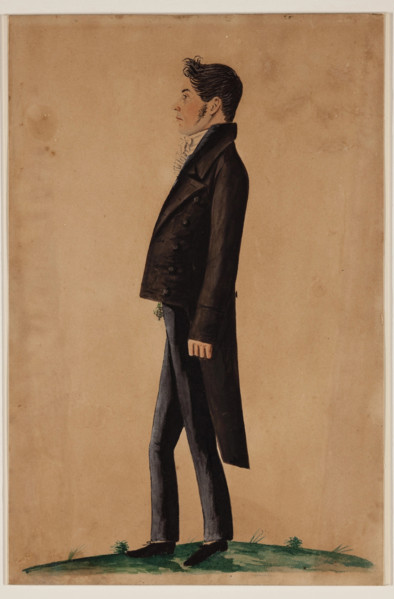 A Young Man, c1820. Creator: Jacob Maentel.