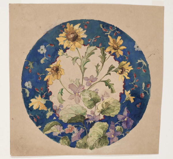 Daisies and Periwinkles, between 1870 and 1926. Creator: Albert Louis Dammouse.