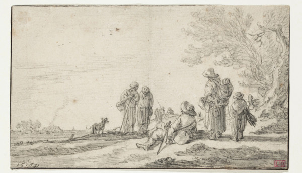 Landscape with Figures, 1631. Creator: Jan van Goyen.