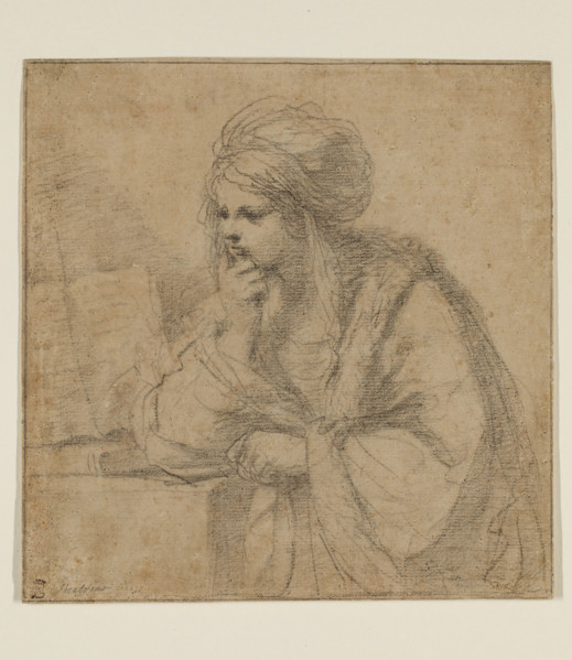 Girl Reading, 17th century. Creator: Guercino.