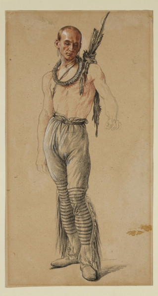 Indian Warrior, between 1829 and 1894. Creator: Jules Émile Saintin.
