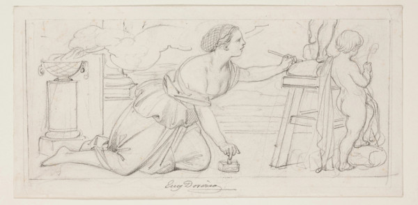 Sculpture, mid-19th century. Creator: Eugene Deveria.
