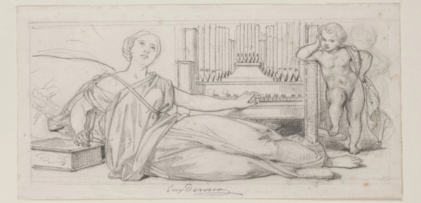 Music, mid-19th century. Creator: Eugene Deveria.