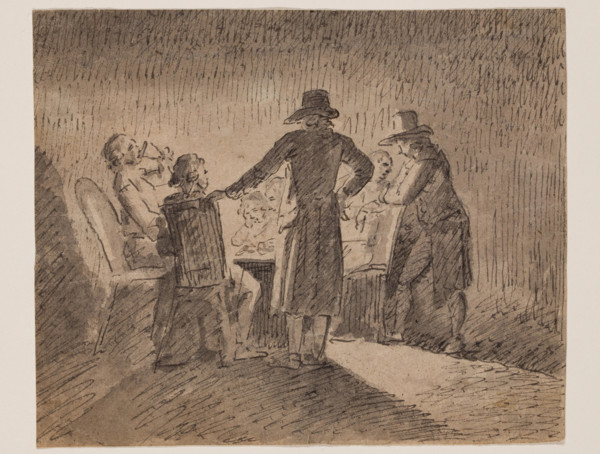 Figures in Interior, between 1745 and 1790. Creator: Gottlieb Welte.