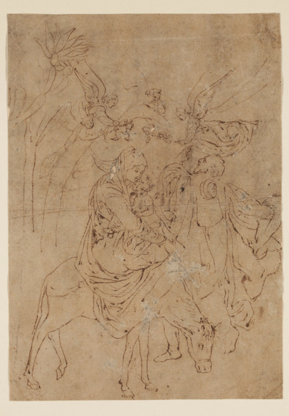 The Flight into Egypt, 15th century. Creator: Unknown German; After Martin Schongauer German, 1450-1491.