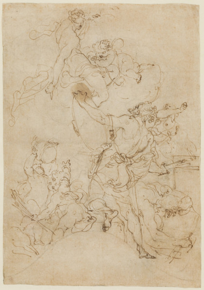 Venus Ordering Armor for Aeneas at Vulcan's Forge, 18th or early 19th century. Creator: Gaetano Gandolfi.
