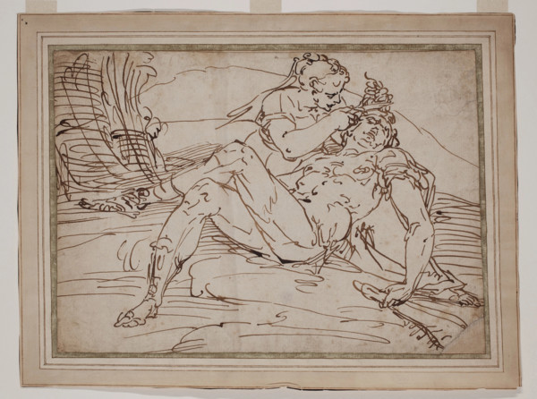 Samson and Delilah, c1555. Creator: Luca Cambiaso.